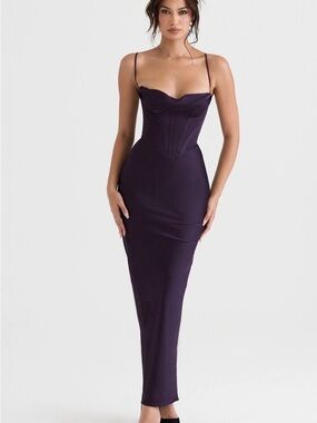 open lace back dress House of CB Aiza Flame Orange Dress Hire Melbourne